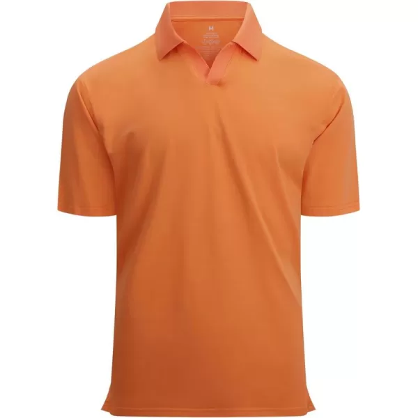Alex Vando Mens Cotton Polo Shirts V-Neck Short Sleeve Casual Shirts for Men