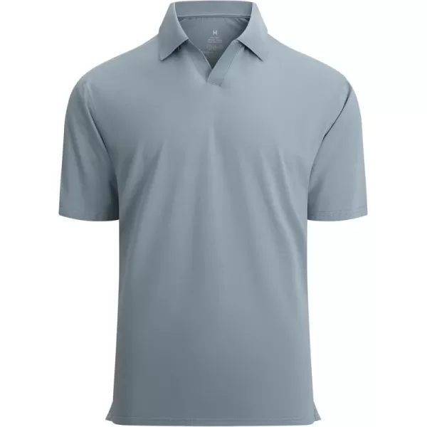 Alex Vando Mens Cotton Polo Shirts V-Neck Short Sleeve Casual Shirts for Men