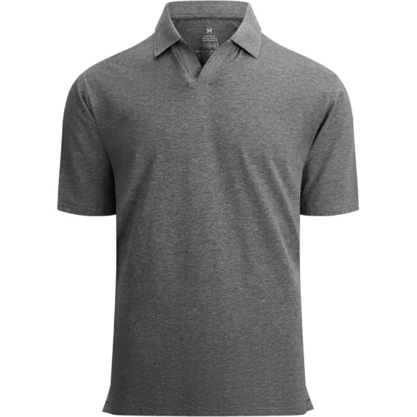 Alex Vando Mens Cotton Polo Shirts V-Neck Short Sleeve Casual Shirts for Men