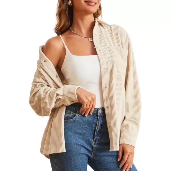Alex Vando Womens Corduroy Shirts Flatter and Soft Button Down Shirts for Women