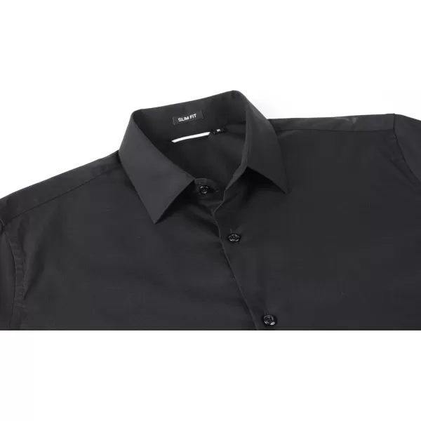 Alex Vando Mens Dress Shirt Easy Care Slim Fit Long Sleeve Cotton Stretch Button Down Shirt