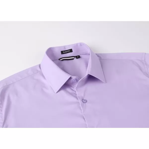 Alex Vando Mens Dress Shirt Easy Care Slim Fit Long Sleeve Cotton Stretch Button Down Shirt