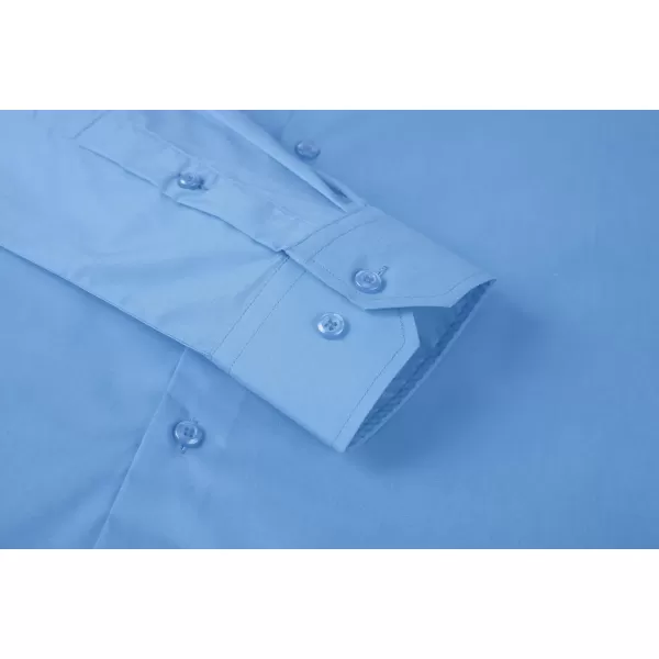 Alex Vando Mens Dress Shirt Easy Care Slim Fit Long Sleeve Cotton Stretch Button Down Shirt