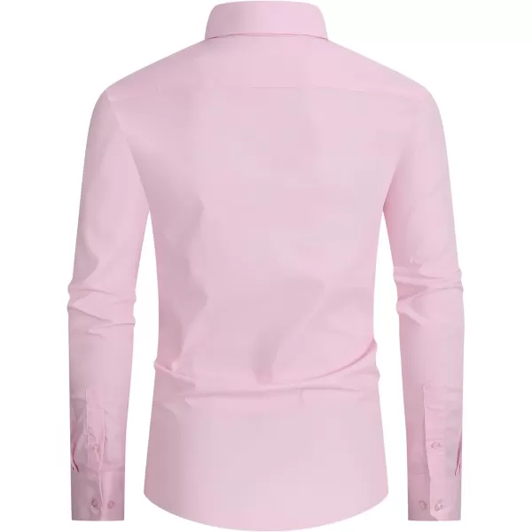 Alex Vando Mens Dress Shirt Easy Care Slim Fit Long Sleeve Cotton Stretch Button Down Shirt