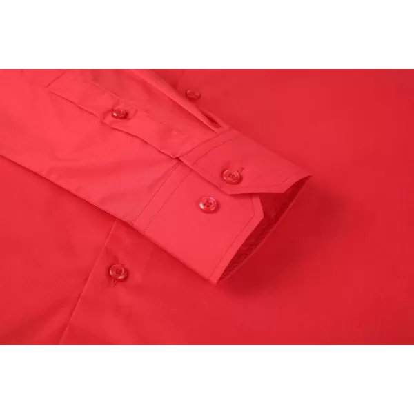 Alex Vando Mens Dress Shirt Easy Care Slim Fit Long Sleeve Cotton Stretch Button Down Shirt