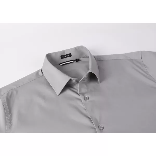 Alex Vando Mens Dress Shirt Easy Care Slim Fit Long Sleeve Cotton Stretch Button Down Shirt