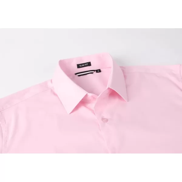 Alex Vando Mens Dress Shirt Easy Care Slim Fit Long Sleeve Cotton Stretch Button Down Shirt