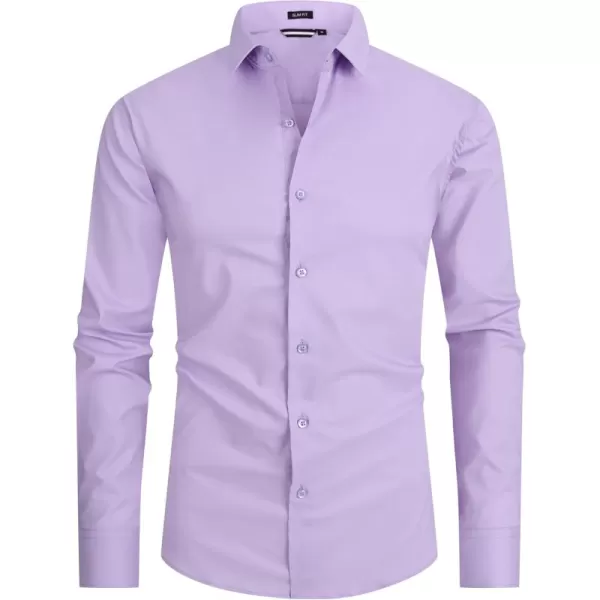 Alex Vando Mens Dress Shirt Easy Care Slim Fit Long Sleeve Cotton Stretch Button Down Shirt