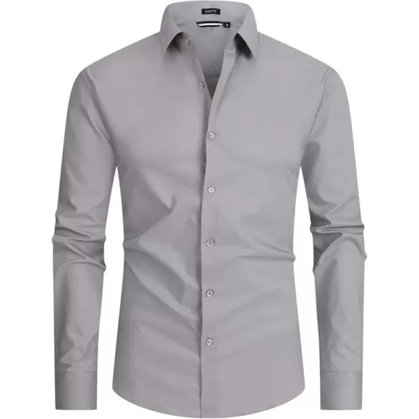 Alex Vando Mens Dress Shirt Easy Care Slim Fit Long Sleeve Cotton Stretch Button Down Shirt