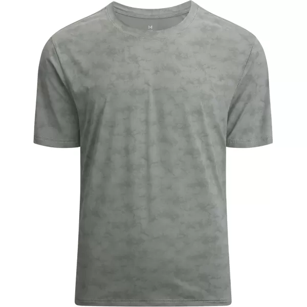 Alex Vando Mens Tie-Dye Printed 4-Way Stretch T-Shirts Short Sleeve Casual Shirt for Men