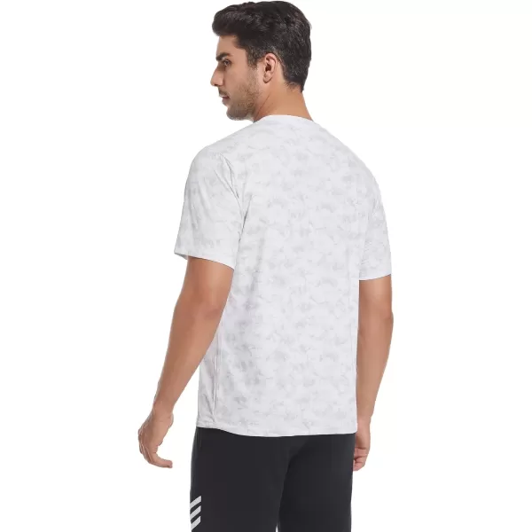 Alex Vando Mens Tie-Dye Printed 4-Way Stretch T-Shirts Short Sleeve Casual Shirt for Men