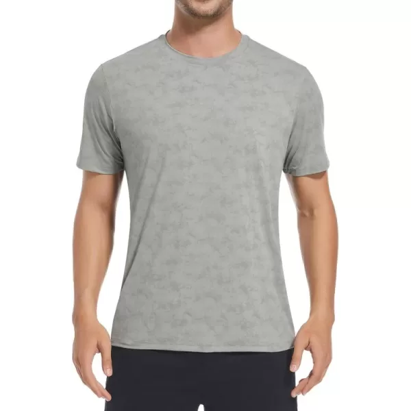 Alex Vando Mens Tie-Dye Printed 4-Way Stretch T-Shirts Short Sleeve Casual Shirt for Men