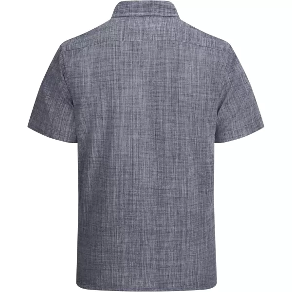 imageAlex Vando Mens Linen Cotton Shirts Short Sleeve Casual Summer Beach Shirt for MenBlack