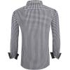 imageAlex Vando Mens Seersucker Dress Shirts Striped Business Casual Cotton Shirts for MenBlack Check