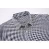 imageAlex Vando Mens Seersucker Dress Shirts Striped Business Casual Cotton Shirts for MenBlack Check