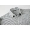 imageAlex Vando Mens Seersucker Dress Shirts Striped Business Casual Cotton Shirts for MenBlack Stripe