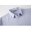 imageAlex Vando Mens Seersucker Dress Shirts Striped Business Casual Cotton Shirts for MenBlue Stripe