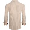 imageAlex Vando Mens Seersucker Dress Shirts Striped Business Casual Cotton Shirts for MenCoffee Stripe 2