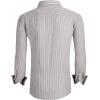imageAlex Vando Mens Seersucker Dress Shirts Striped Business Casual Cotton Shirts for MenCoffee Stripe