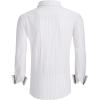 imageAlex Vando Mens Seersucker Dress Shirts Striped Business Casual Cotton Shirts for MenKhaki Stripe