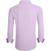 imageAlex Vando Mens Seersucker Dress Shirts Striped Business Casual Cotton Shirts for MenPurple Stripe