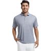 imageAlex Vando Mens Golf Shirt Moisture Wicking Classic Print Golf Shirts for MenBlack Dots