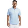 imageAlex Vando Mens Golf Shirt Moisture Wicking Classic Print Golf Shirts for MenBlue Ball