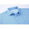 imageAlex Vando Mens Golf Shirt Moisture Wicking Classic Print Golf Shirts for MenBlue Flower