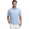 imageAlex Vando Mens Golf Shirt Moisture Wicking Classic Print Golf Shirts for MenBlue Square