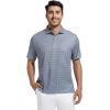 imageAlex Vando Mens Golf Shirt Moisture Wicking Classic Print Golf Shirts for MenGrey Square