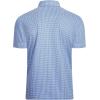 imageAlex Vando Mens Golf Shirt Moisture Wicking Classic Print Golf Shirts for MenWhite Blue Square