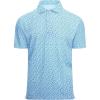 imageAlex Vando Mens Golf Shirt Moisture Wicking Classic Print Golf Shirts for MenBlue Flower