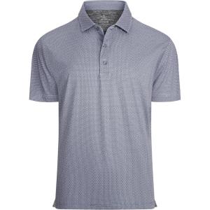 imageAlex Vando Mens Golf Shirt Moisture Wicking Classic Print Golf Shirts for MenBlack Dots