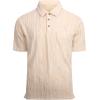 imageAlex Vando Mens Jacquard Kint Polo Shirts Short Sleeve Vintage Regular Fit Texture Knitted Polo Shirts with CollarApricot