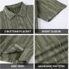 imageAlex Vando Mens Jacquard Kint Polo Shirts Short Sleeve Vintage Regular Fit Texture Knitted Polo Shirts with CollarArmy