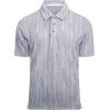 imageAlex Vando Mens Jacquard Kint Polo Shirts Short Sleeve Vintage Regular Fit Texture Knitted Polo Shirts with CollarGrey