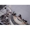 imageAlex Vando Mens Digital Printing Dress Shirts IronFree Regular Fit Party Button Down ShirtGrey