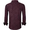 imageAlex Vando Mens Digital Printing Dress Shirts IronFree Regular Fit Party Button Down ShirtWine Flocking