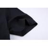 imageAlex Vando Mens Knitted Dress Shirts 8Way Stretch Easy Care Solid Short Sleeve Shirt for MenBlack