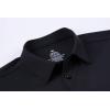 imageAlex Vando Mens Knitted Dress Shirts 8Way Stretch Easy Care Solid Short Sleeve Shirt for MenBlack