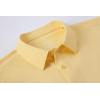 imageAlex Vando Mens Knitted Dress Shirts 8Way Stretch Easy Care Solid Short Sleeve Shirt for MenYellow