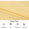 imageAlex Vando Mens Knitted Dress Shirts 8Way Stretch Easy Care Solid Short Sleeve Shirt for MenYellow
