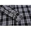 imageAlex Vando Mens Button Down Shirts Regular Fit Long Sleeve Casual Plaid Flannel ShirtBlackWhite 51