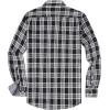 imageAlex Vando Mens Button Down Shirts Regular Fit Long Sleeve Casual Plaid Flannel ShirtBlackWhite 51