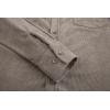 imageAlex Vando Mens Button Down Shirts Regular Fit Long Sleeve Casual Plaid Flannel ShirtCorduroy Grey
