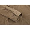 imageAlex Vando Mens Button Down Shirts Regular Fit Long Sleeve Casual Plaid Flannel ShirtCorduroy Khaki