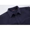 imageAlex Vando Mens Button Down Shirts Regular Fit Long Sleeve Casual Plaid Flannel ShirtCorduroy Navy