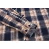 imageAlex Vando Mens Button Down Shirts Regular Fit Long Sleeve Casual Plaid Flannel ShirtNavyKhaki 34