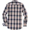 imageAlex Vando Mens Button Down Shirts Regular Fit Long Sleeve Casual Plaid Flannel ShirtNavyKhaki 34