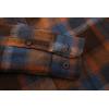 imageAlex Vando Mens Button Down Shirts Regular Fit Long Sleeve Casual Plaid Flannel ShirtNavyOrange 408